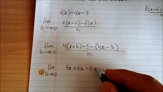 Derivative from First Principles [upl. by Odraner]