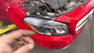 2015 MERCEDES GLA 250 HEADLAMP BULB REPLACEMENT [upl. by Avin]