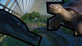 Building a GIANT Reptile house in planet zoo [upl. by Mcgraw]