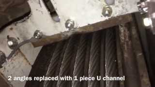 Elevator Modernization Rope Guards [upl. by Nanny]