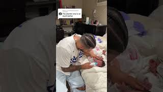 “My BaBy DoEsNt CrY” lmao  felt silly immediately dad dadsoftiktok dadadvice [upl. by Ahsii899]