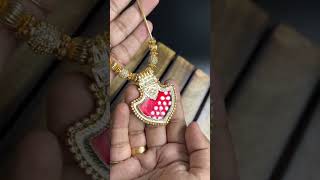 Microplated Neck palaka pendant setjewellery shorts ytshortvideo viralshorts [upl. by Aikym]