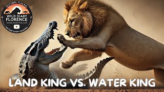 Lion vs Nile Crocodile Land King vs Water King Showdown [upl. by Yadroc]