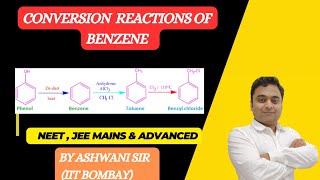 CONVERSION OF BENZENE TO TOLUENE  ACETOPHENONE  BENZOIC ACID  HYDROCARBONS CLASS 11 CHEMISTRY [upl. by Esilrahc]