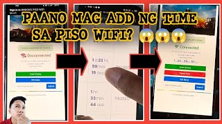 Paano mag add ng time sa Piso Wifi 😱😱😱 [upl. by Akenat]