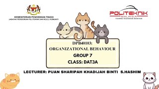 DPB40103  ORGANIZATIONAL BEHAVIOUR  GROUP 7   PANDA EYES COMPANY [upl. by Ellerehs]