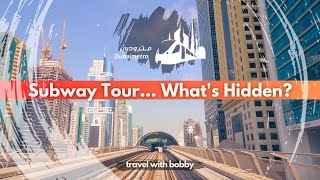 Dubai Metro 🇦🇪  Subway Tour to the Hidden Gems of Dubai [upl. by Riatsila]