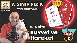 LİMİT YAYINLARI I YENİ MÜFREDAT I 9 Sınıf Fizik Soru Bankası I 2 ünite  Test2 [upl. by Yhtomiht]