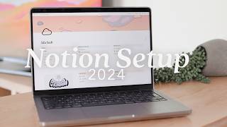 🪴 My 2024 Notion Setup  free template  planning goals tracking 💻 [upl. by Gibbie]