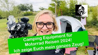 Camping Equipment für Motorrad Reisen 2024 Ich zeige Euch mein ganzes Zeug [upl. by Pittel]