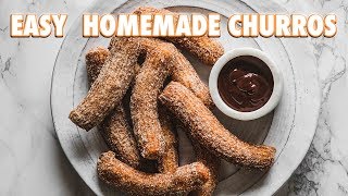 Easy And Simple Homemade Churros Recipe [upl. by Nowtna835]