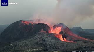 1 Geldingadalir Volcano Iceland LIVE Close up camera YouTube Google Chrome 2021 06 07 14 4 [upl. by Alym1]