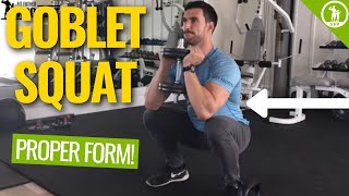 The Goblet Squat Exercise Guide  The Proper Form Sets amp Routine Tutorial [upl. by Waal621]