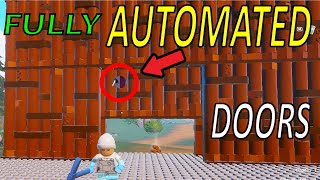 How To Make FULLY Automated Log Doors In Lego Fortnite [upl. by Wrench253]