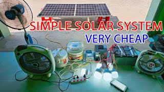 Build a Simple Solar Power With Parts Second Hand Very cheap  Free Energy [upl. by Kingston133]