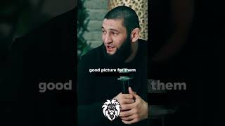 Khamzat Chimaev talking about Khabib and Muslim fighter khamzatchimaev khabib mma ufc [upl. by Ellenrahs]