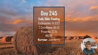 Together  with Pastor Jane Daily Bible Reading  Day 245 [upl. by Atinod300]