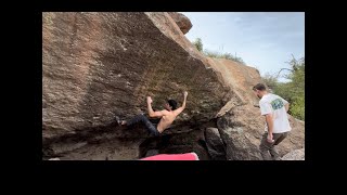 Crowbars with Authority V10 FA  Oak Flat Bouldering [upl. by Atteram]