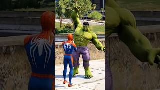 SpiderMan vs Hulk the most popular dangerous SpiderMan Hulk villain hulk youtube gta spiderman [upl. by Aryan]