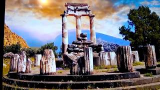 Delphi Oracle Omphalos Belly Button of the World Megalithic Sonework Temple of Apollo 2108 [upl. by Brost]