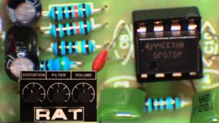 Test PROCO RAT 2 0P07DP VS LM308N CHIP [upl. by Yerffej]