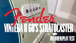 Fender Vintera II 60’s Stratocaster OverviewPlay Test [upl. by Caryl992]