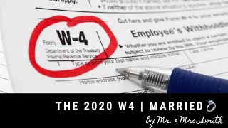 How To Fill Out 2020 W4 Withholding Form Using IRS Estimator Calculator  Married Filing Jointly [upl. by Ettevroc]