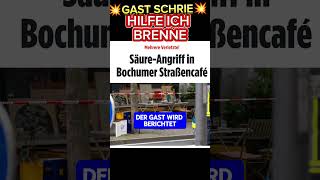 💥ANSCHLAG💥 In Cafe in BOCHUM afd bochum weidel sicherheit ampelmussweg chrupalla faeser spd [upl. by Wade]