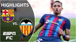 🚨 CONTROVERSIAL DECISION 🚨 Barcelona vs Valencia  LaLiga Highlights  ESPN FC [upl. by Zetrac]