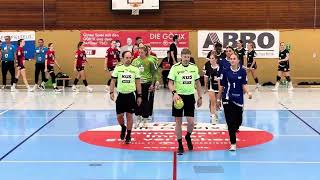 150924 3 Liga Frauen St Nord Begrüßung der Mannschaften Berliner TSCFrankfurter HC [upl. by Nomed]