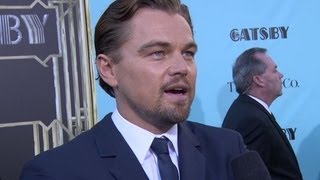 Great Gatsby Premiere Interviews  Leonardo DiCaprio Carey Mulligan Tobey Maguire [upl. by Hoi]