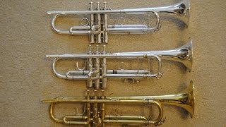 Comparison Schilke Bach amp Kanstul Bb Trumpets Part 1 of 2 [upl. by Minton]