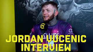 CW 169 Jordan Vucenic PostFight Interview [upl. by Aehsal]