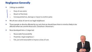 Law of Tort Types of Tort Negligence  ACCA Corporate and Business Law LW ENG [upl. by Kailey]