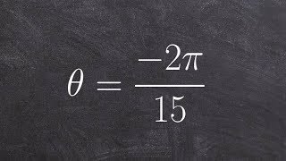 Determine two coterminal angles positive and negative [upl. by Nirrek426]