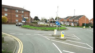 Mastering the Tile Cross Roundabout on Garretts Green Test Route  A Guide to HGV Maneuvering [upl. by Llenwahs145]