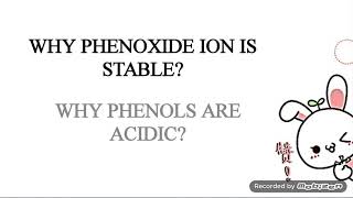 Why phenols are acidic  how phenoxide ion is stable In urdu Hindi [upl. by Maharva]