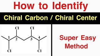 How to Identify Chiral Carbon  How to Identify Chiral Center [upl. by Melamed]