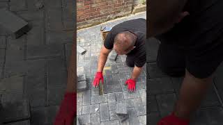 Paving cutting construction pavement paverblocks shorts pavers [upl. by Groark]