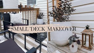 Deck Makeover  Small Deck Ideas  DIY Deck Rail Bar [upl. by Lewin441]