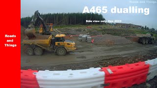 A465 Dualling • nearside view only • Westbound Dec 2023 update Wales UK [upl. by Ario]