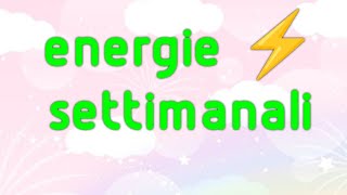 ENERGIE ⚡ SETTIMANALI dal 21 al 27 ottobre 🍄🌰 [upl. by Auqemahs]