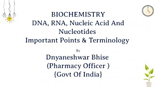 STRUCTURE OF DNA AND RNA Nitrogen BASE Nucleotides amp Nucleosideanalyticalchemist druginspector [upl. by Giusto]