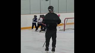 Ringette Practice Game with my coaches and my team [upl. by Coughlin]