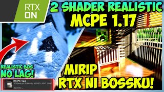 KEREN 2 SHADERS MCPE 117 RTX EDITION  Shader realistic dan shaders ringan  shaders mcpe 117 [upl. by Raychel]