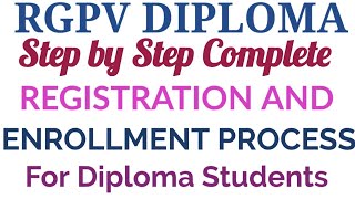 RGPV Diploma Enrollment RGPV Diploma Enrollment Form RGPV Diploma Registration and Enrollment [upl. by Newfeld]