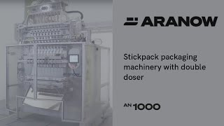 Stickpack packaging machinery with double doser  an1000 [upl. by Aeresed672]