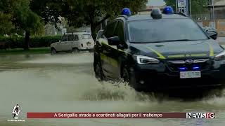 A Senigallia strade e scantinati allagati per il maltempo [upl. by Carbo]