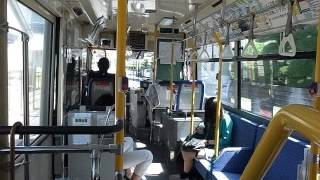 前橋バス内部と外部ビュー Maebashi Bus Ride 140629 [upl. by Spiegelman]