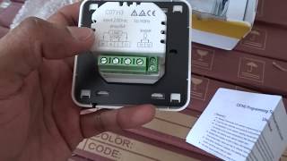 Unboxing an Underfloor Heating Thermostat [upl. by Dadirac]